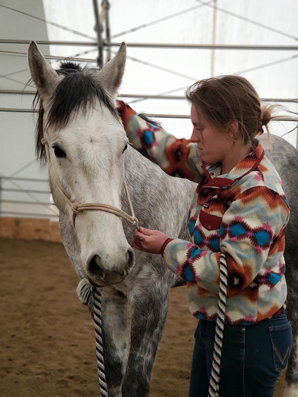 Erika Neffner Bucking The Sun Equine Massage Therapy